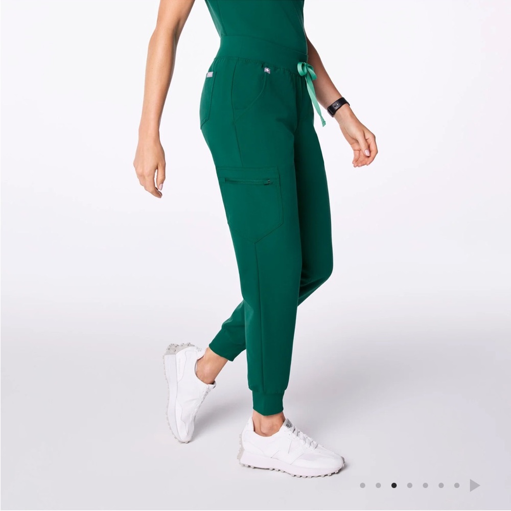 Figs Teal Jogger Scrub Pants - Picture 3 of 12